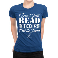 Author Book Writer Literature Bookworm Writing Hum Ladies Fitted T-shirt | Artistshot