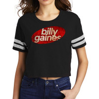 Billy Gaines Simple Red Elips Vintage Scorecard Crop Tee | Artistshot