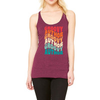 Groovy Author Vintage Retro 60s 70s 80s Vibes Aest Racerback Tank | Artistshot