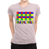 Colorful World Cute Ladies Fitted T-shirt | Artistshot