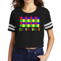 Colorful World Cute Scorecard Crop Tee | Artistshot