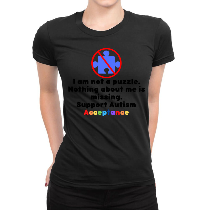 I Am Not A Puzzle Trending Ladies Fitted T-Shirt by midadorogunl | Artistshot