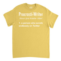 Procrastinating Writer 80s Classic T-shirt | Artistshot