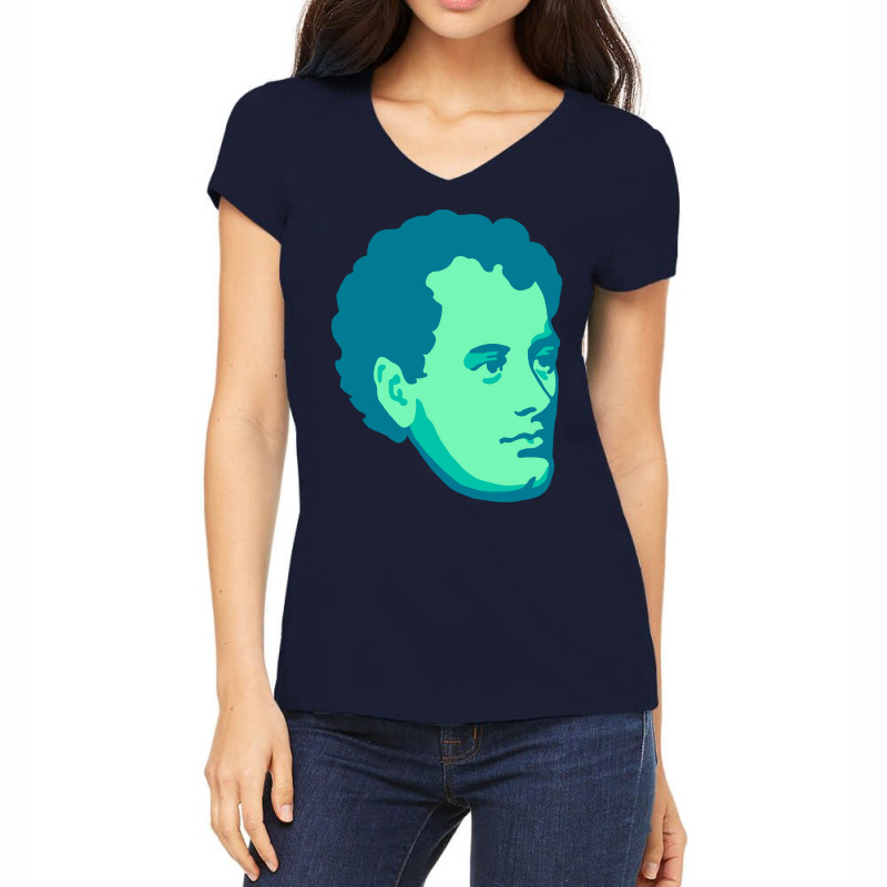 Lord Byron Ocean Girl Women's V-Neck T-Shirt by midadorogunl | Artistshot