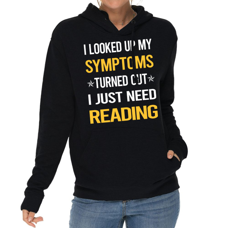 My Symptoms Reading Book Books Cute Lightweight Hoodie by botitefinos | Artistshot