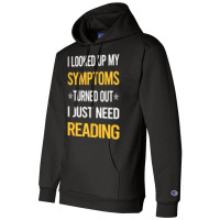 My Symptoms Reading Book Books Cute Champion Hoodie | Artistshot