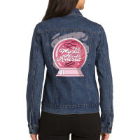 Mystic And Autistic Quote Ladies Denim Jacket | Artistshot