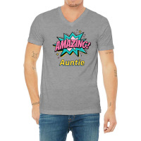 Amazing Auntie Nature V-neck Tee | Artistshot