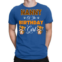 Leopard Tiger Nanny Of The Birthday Girl Boy T-shirt | Artistshot