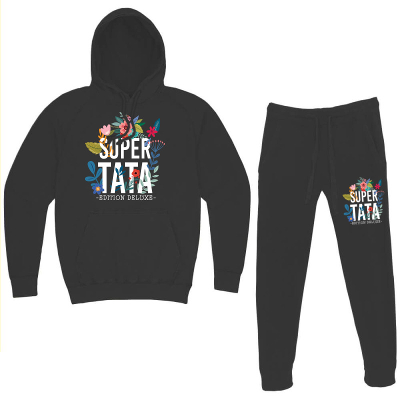 Super Tata Pregnancy Announcement Travel Hoodie & Jogger set by yazmiiciv0 | Artistshot