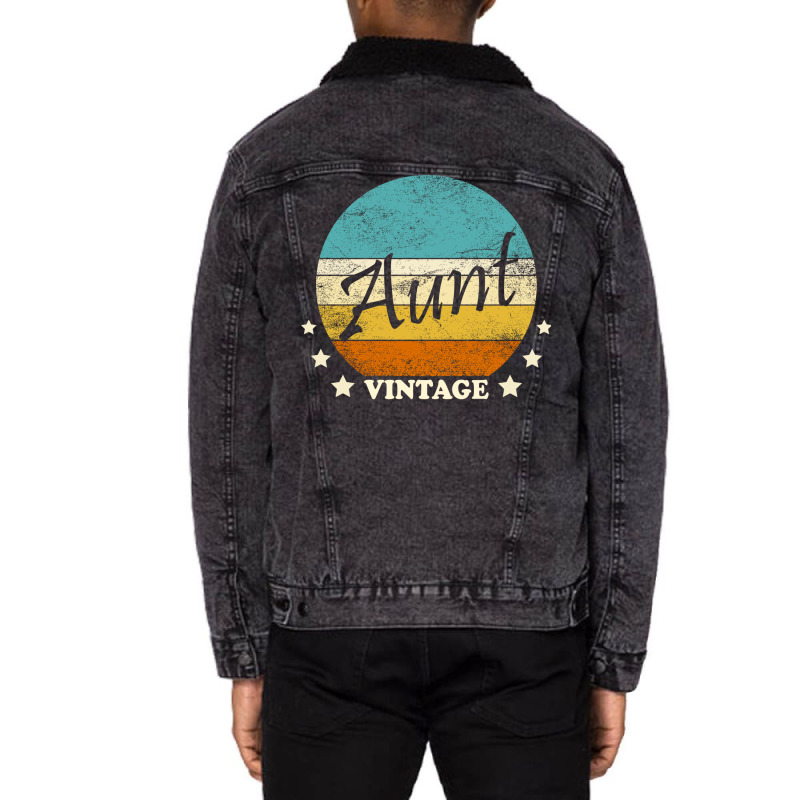 Vintage Aunt Tumblr Unisex Sherpa-Lined Denim Jacket by abadchzoumae | Artistshot