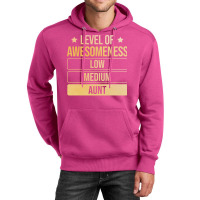 Auntie Level Of Awesomeness Aunt Funny Unisex Hoodie | Artistshot