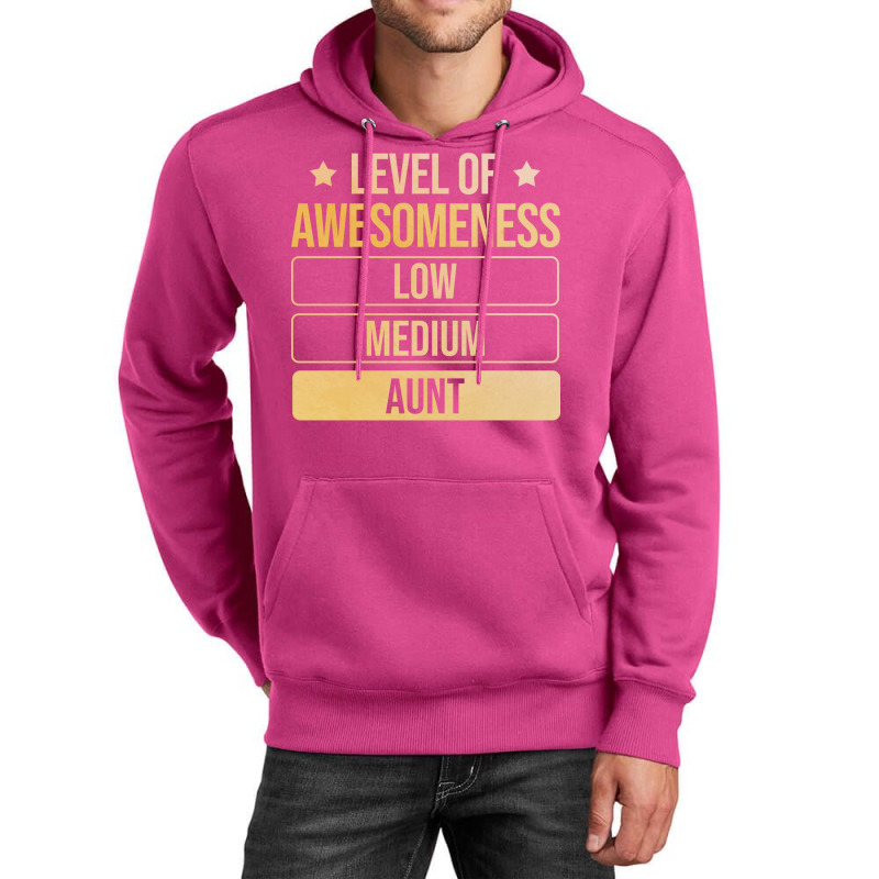 Auntie Level Of Awesomeness Aunt Funny Unisex Hoodie by efratydrexp | Artistshot