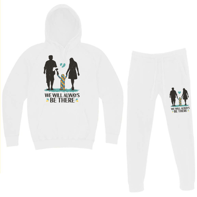 Family With Autistic Child 80s Hoodie & Jogger set by qinbawelw | Artistshot