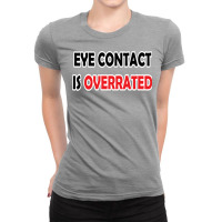 Eye Contact Yellow Ladies Fitted T-shirt | Artistshot