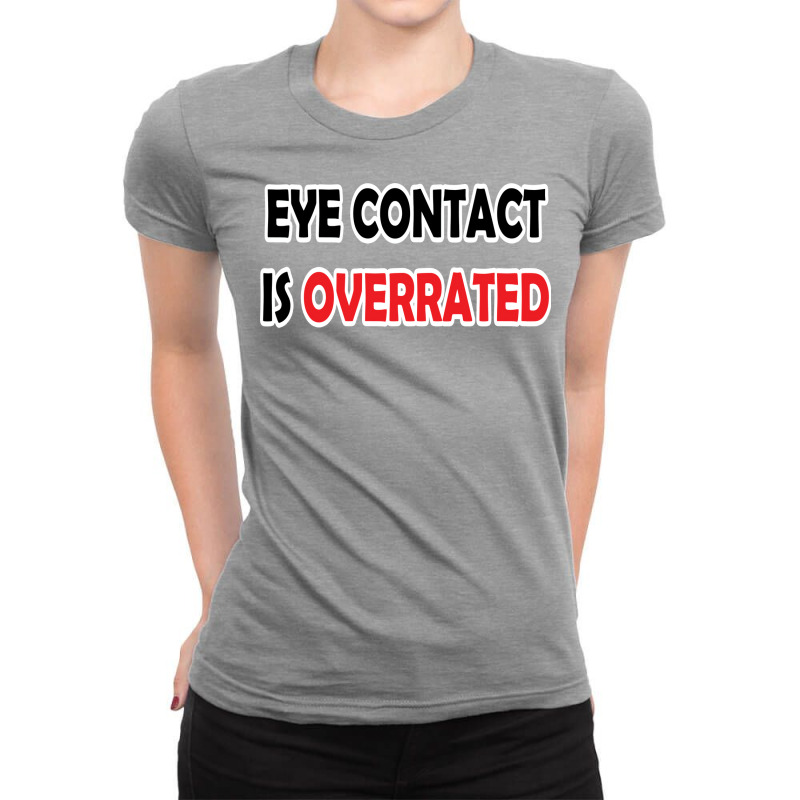 Eye Contact Yellow Ladies Fitted T-Shirt by kromahbobdez | Artistshot