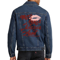 Aunt More Hugs And Kisses Men Denim Jacket | Artistshot