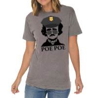 Poe Poe Police Funny Edgar Allan Poe Author Tumblr Vintage T-shirt | Artistshot