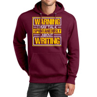 Writing A Novel Novelist Writer Yellow Unisex Hoodie | Artistshot