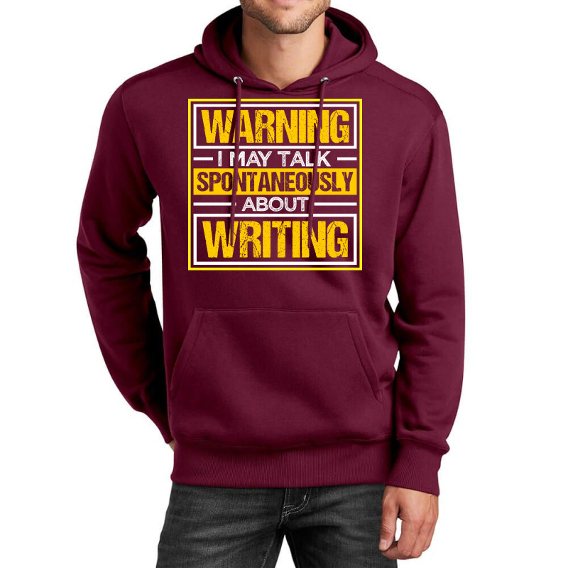 Writing A Novel Novelist Writer Yellow Unisex Hoodie by rawefistyopaz | Artistshot