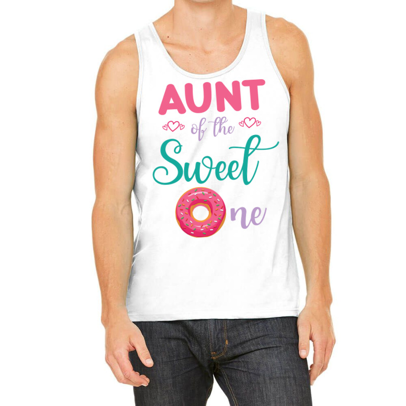 Aunt Of The Sweet One Donut Cake Happy Me Uncle Ni Tank Top by sharfoelitam | Artistshot