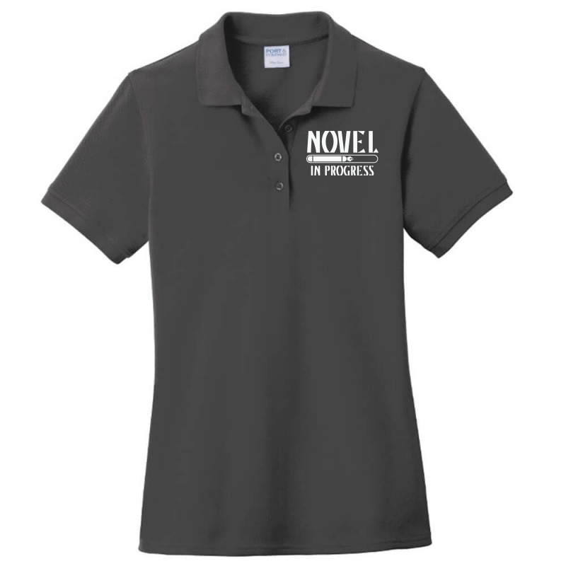 Novel In Progress Writers Gift Ladies Polo Shirt by rihbfazon | Artistshot