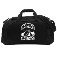 Campers Campfire Active Duffel | Artistshot