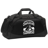 Campers Campfire Active Duffel | Artistshot