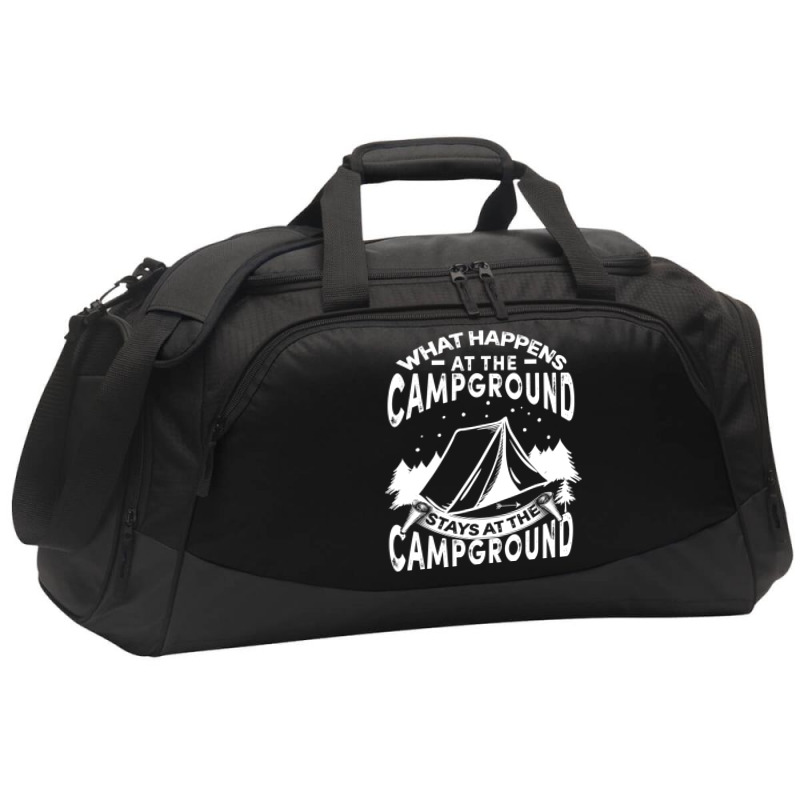 Campers Campfire Active Duffel | Artistshot