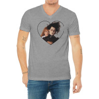 Edward And Kim V-neck Tee | Artistshot