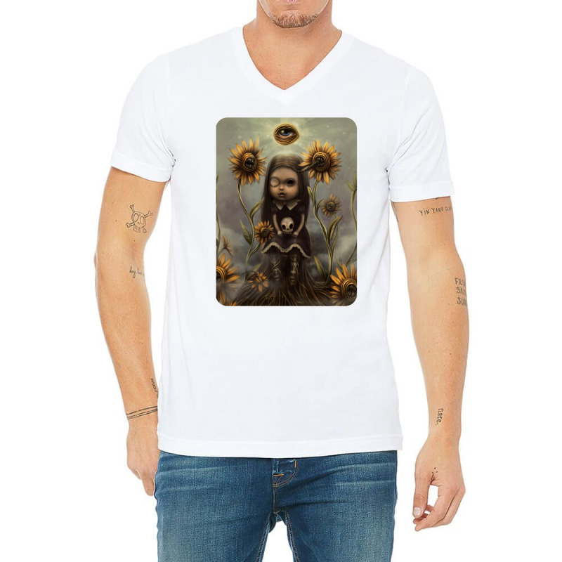 Death Sighs V-Neck Tee by fizzoviklea | Artistshot