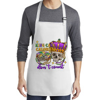 King Cake Calories Don't Count Skull Medium-length Apron | Artistshot