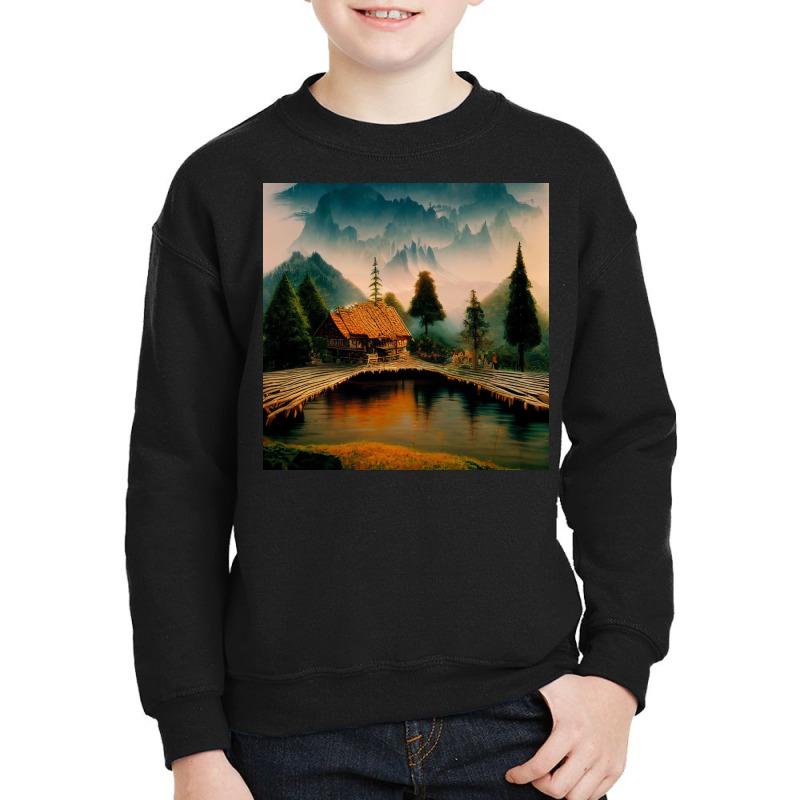 Calm River 1666 Youth Sweatshirt | Artistshot