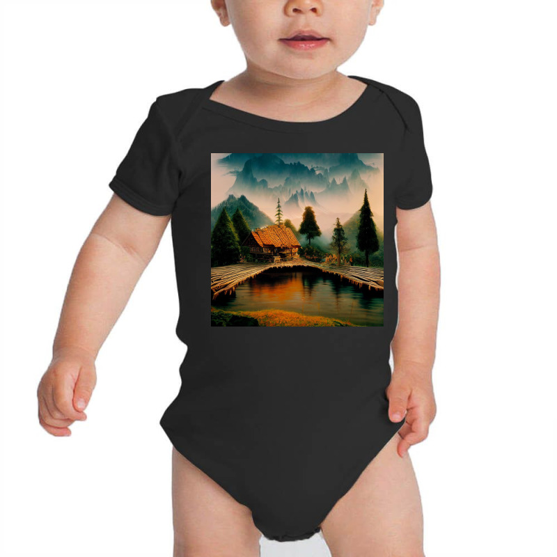 Calm River 1666 Baby Bodysuit | Artistshot