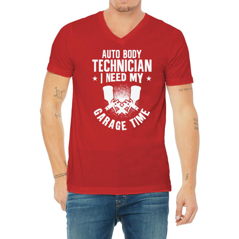 Auto Body Technician Vehicle Repair Car Maintenanc V-neck Tee | Artistshot