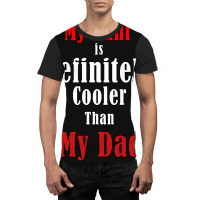 My Aunt Is Definitely Cooler Than My Dad Cool Red Graphic T-shirt | Artistshot