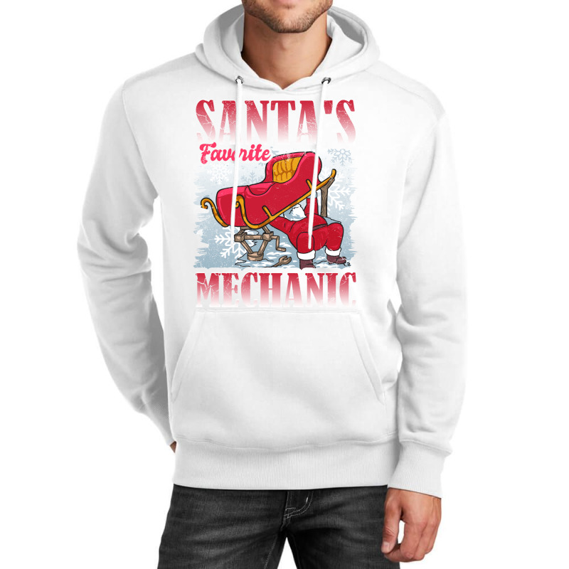 Christmas Santas Favorite Mechanic Auto Diesel Ele Unisex Hoodie | Artistshot