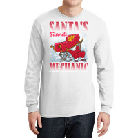 Christmas Santas Favorite Mechanic Auto Diesel Ele Long Sleeve Shirts | Artistshot