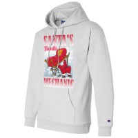 Christmas Santas Favorite Mechanic Auto Diesel Ele Champion Hoodie | Artistshot