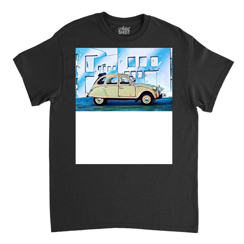 French Car 2cv Red Classic T-shirt | Artistshot