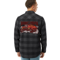 Cool Muscle Car Burnout Yellow Flannel Shirt | Artistshot