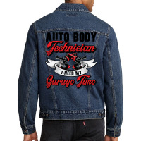 Auto Body Technician Vehicle Repair Car Maintenanc Men Denim Jacket | Artistshot