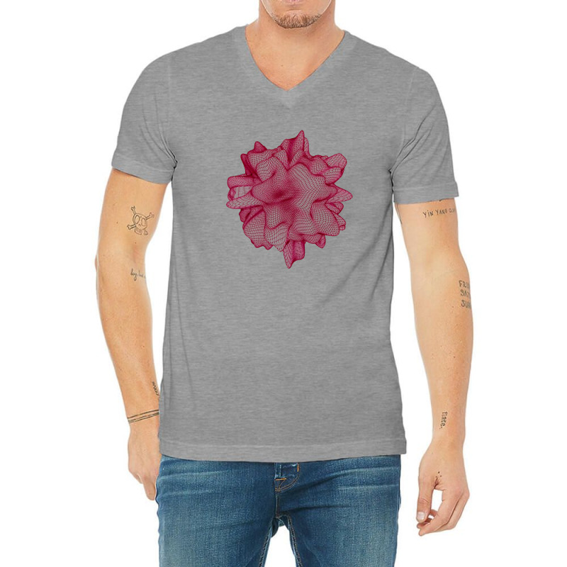 3d Geometry Nature V-Neck Tee by klarieafcerf | Artistshot