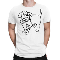 Cute Dog Says Happy Holidays Christmas Minimal Sum T-shirt | Artistshot