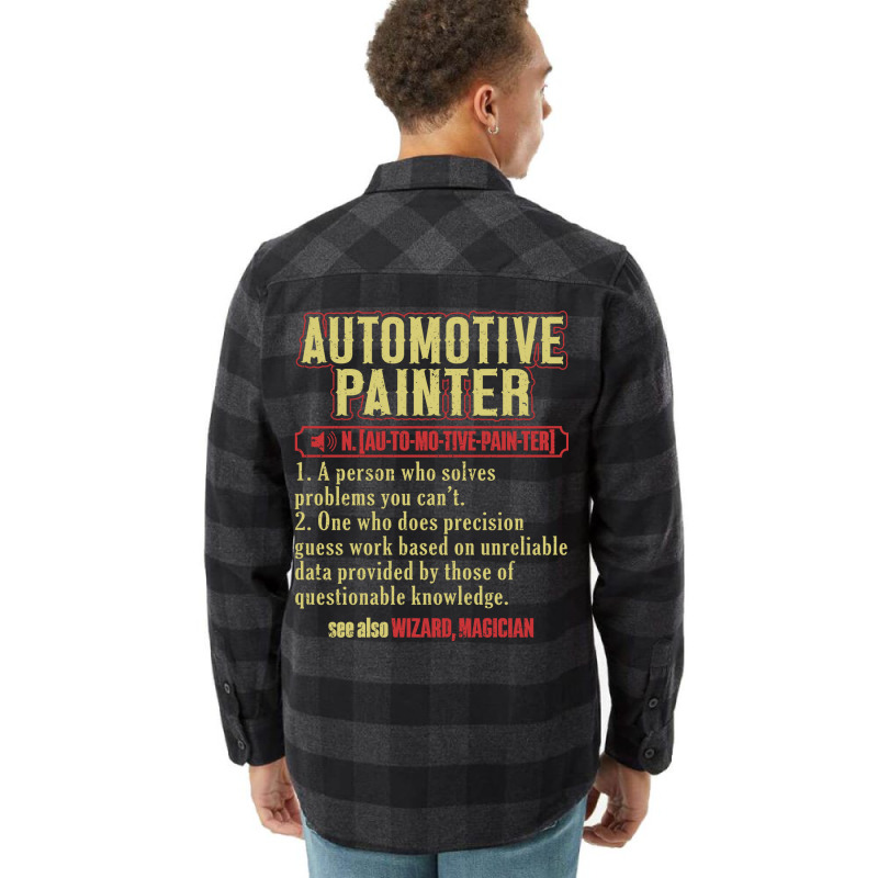 Autobody Automotive Painter Auto Body Painter Hips Flannel Shirt | Artistshot