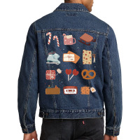 Christmas Doodles Trending Men Denim Jacket | Artistshot