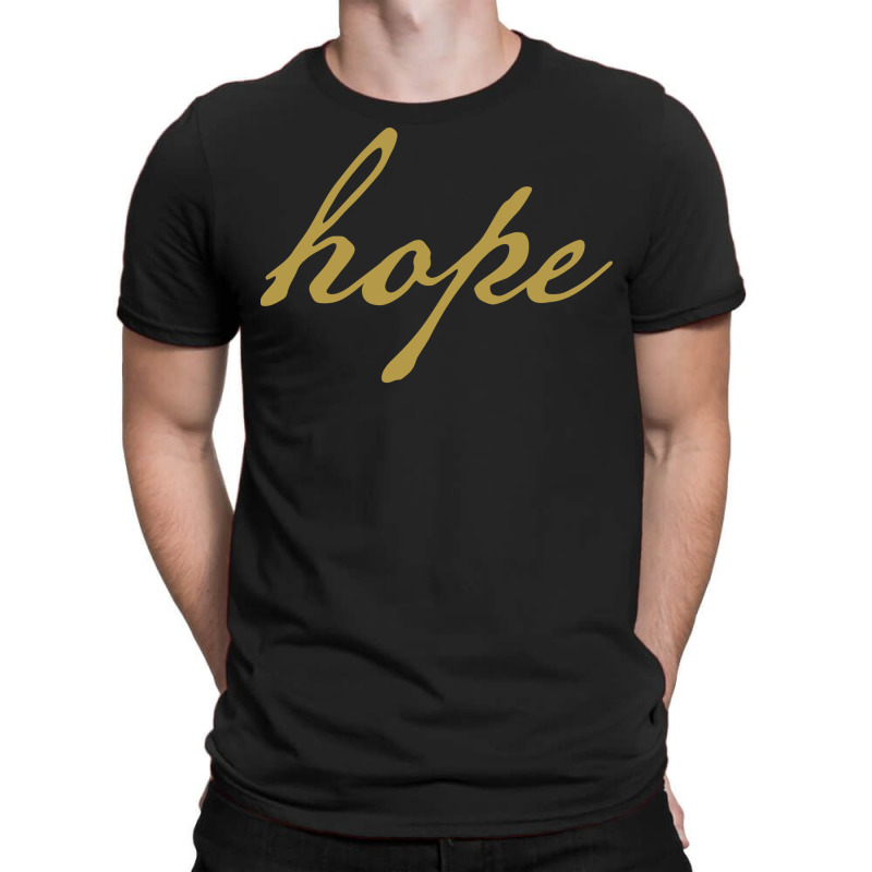 Gold Christmas Hope Minimal Typography Funny T-Shirt by bonitamella8 | Artistshot