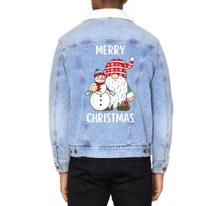 Merry Christmas Funny Christmas  20230216t05351106 Unisex Sherpa-Lined Denim Jacket by bonitamella8 | Artistshot