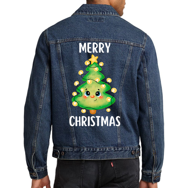 Merry Christmas Funny Christmas  20230216t05351805 Men Denim Jacket by anteneteubeld | Artistshot