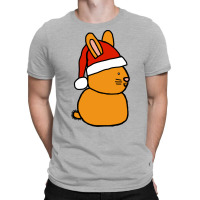 Christmas Bunny Rabbit In A Santa Hat 70s T-shirt | Artistshot